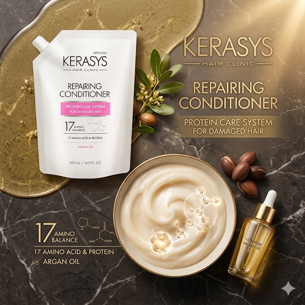 ACONDICIONADOR CAPILAR KERASYS REPAIRING CLINIC 500ML REFIL