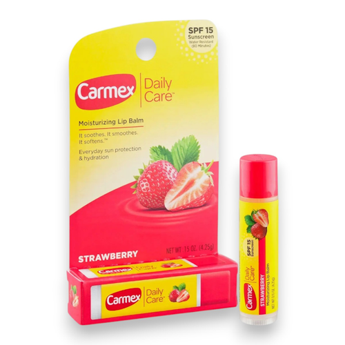 BÁLSAMO LABIAL CARMEX DAILY CARE FRESH STRAWBERRY SPF 15 4.25GR