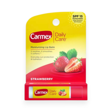 BÁLSAMO LABIAL CARMEX DAILY CARE FRESH STRAWBERRY SPF 15 4.25GR