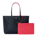 BOLSO DE HOMBRO FEMENINO LACOSTE TOTE ANNA REVERSIBLE BLACK/RED