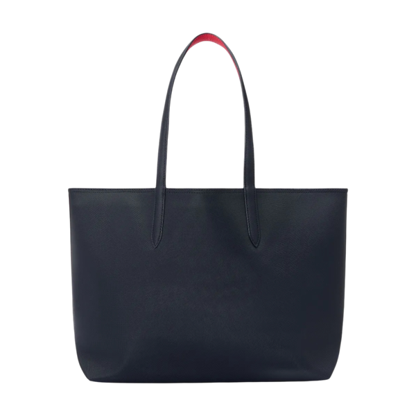 BOLSO DE HOMBRO FEMENINO LACOSTE TOTE ANNA REVERSIBLE BLACK/RED