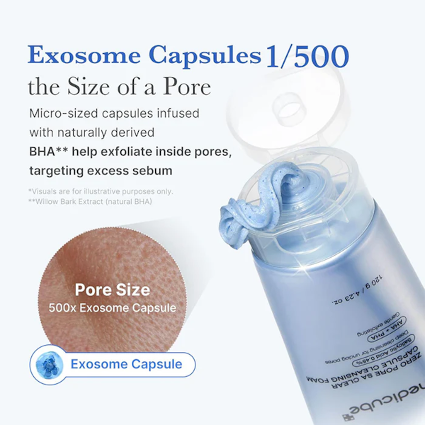 LIMPIADOR FACIAL MEDICUBE ZERO PORE SA CLEAR CAPSULE FOAM 120GR