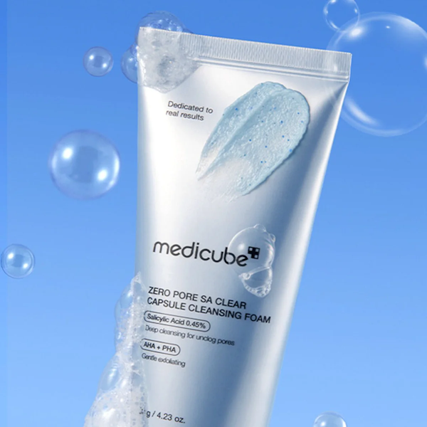 LIMPIADOR FACIAL MEDICUBE ZERO PORE SA CLEAR CAPSULE FOAM 120GR